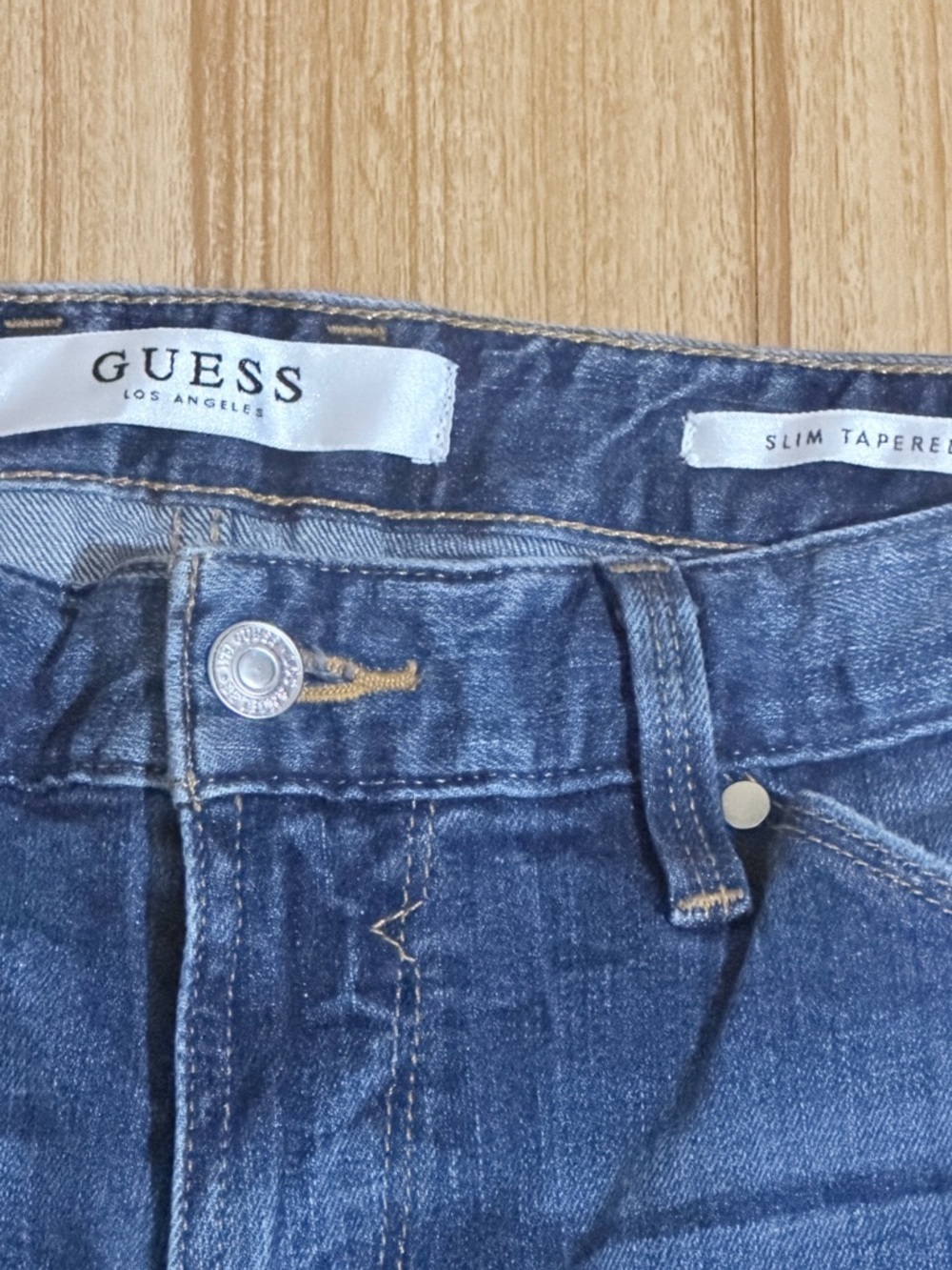 GUESS Men's Blue Skinny Jeans - Picture 5 of 7